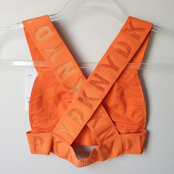DKNY New York 2017 Runway Bralette S ASO Dua Lipa Blokecore Orange Streetwear - Picture 3 of 9